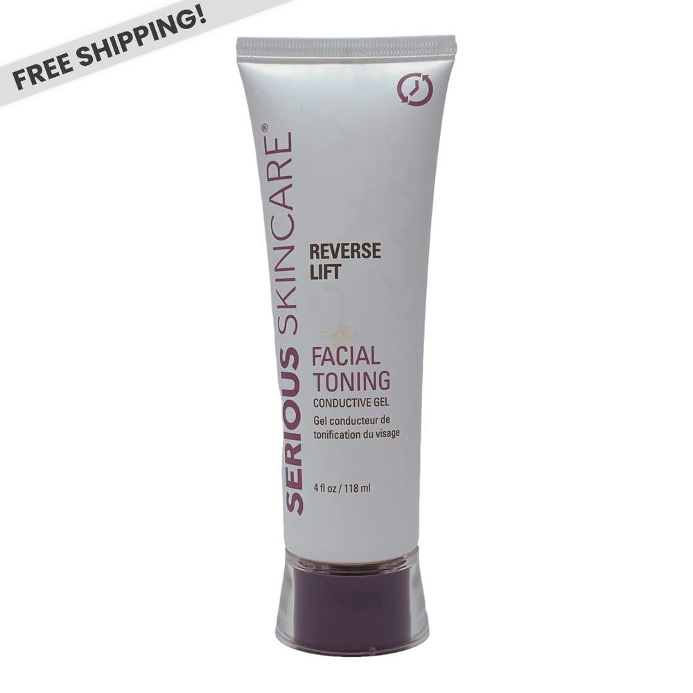 Serious Skincare REVERSE LIFT Face Tone Conductive Gel 4oz NEW w/Free Shipping